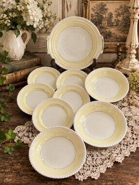 Vintage Johnson Bros Old English 9-Piece Serving & Bowl Set